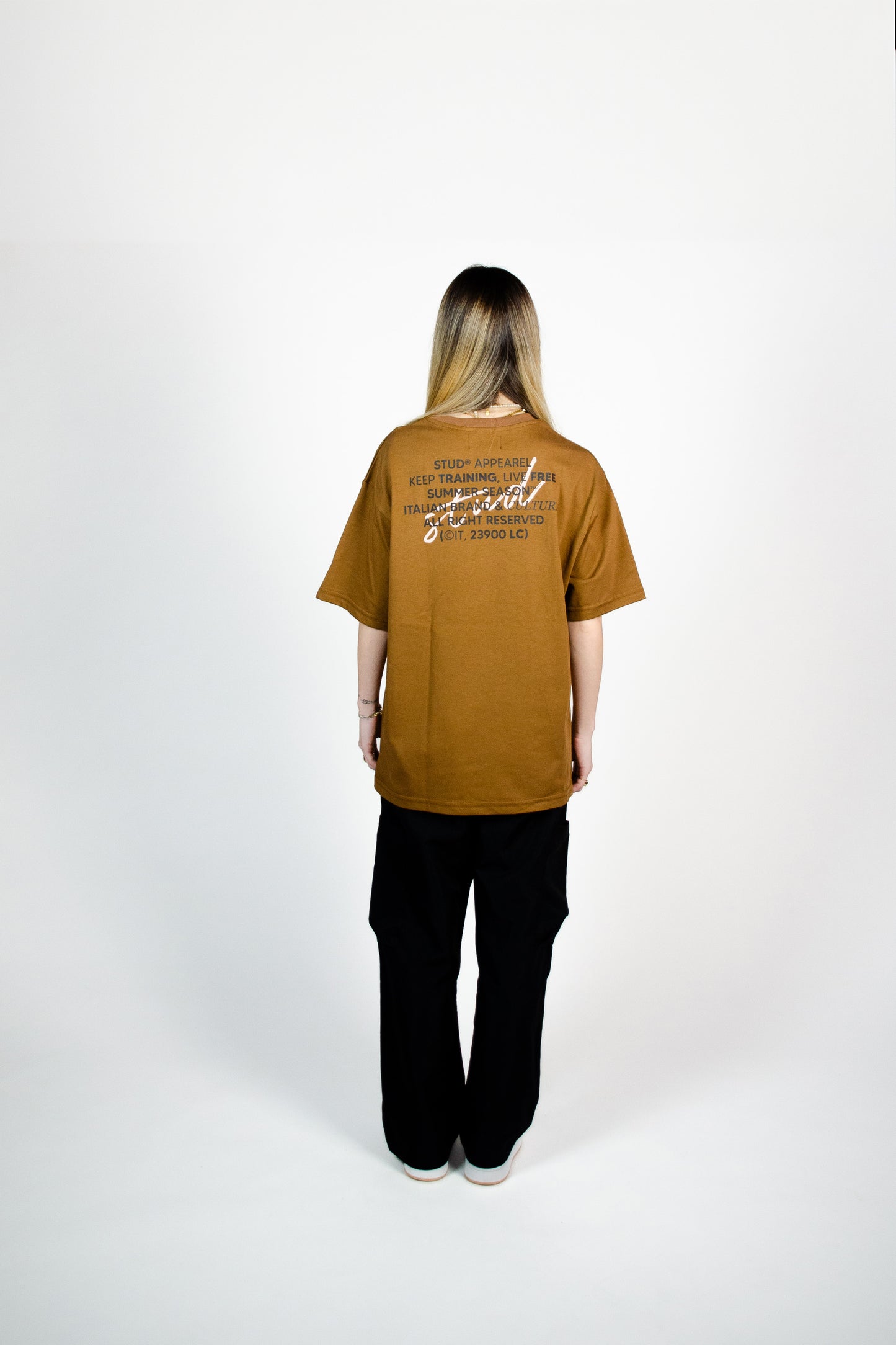 Signature Tee | Tobacco + Black + Ivory