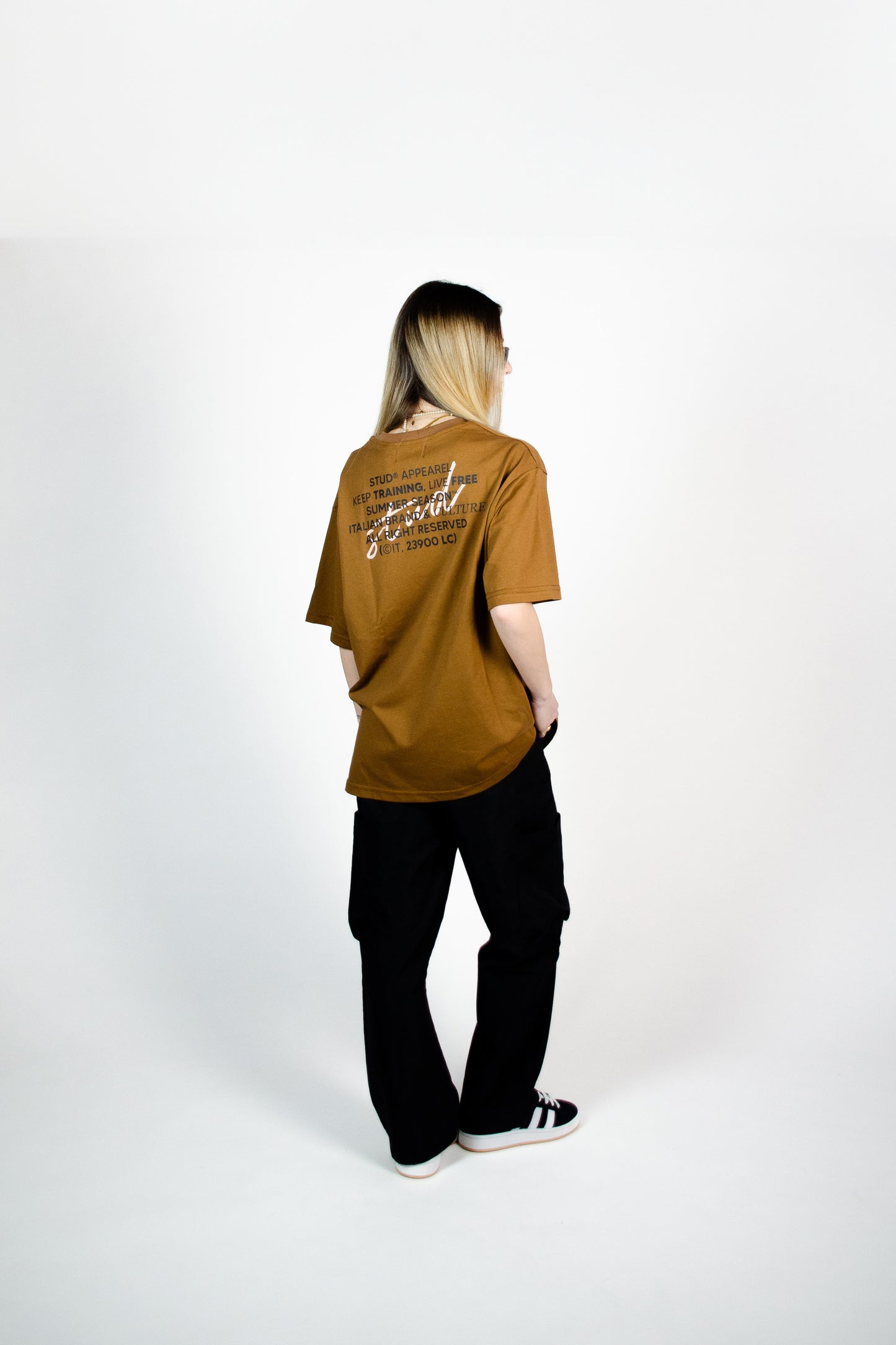 Signature Tee | Tobacco + Black + Ivory