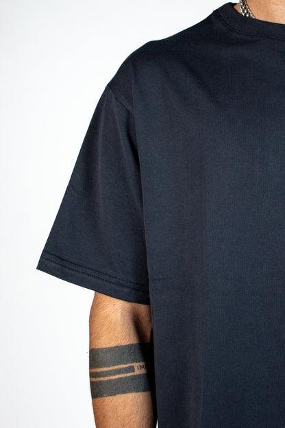 Signature Tee | Dark Grey + White + Lilac