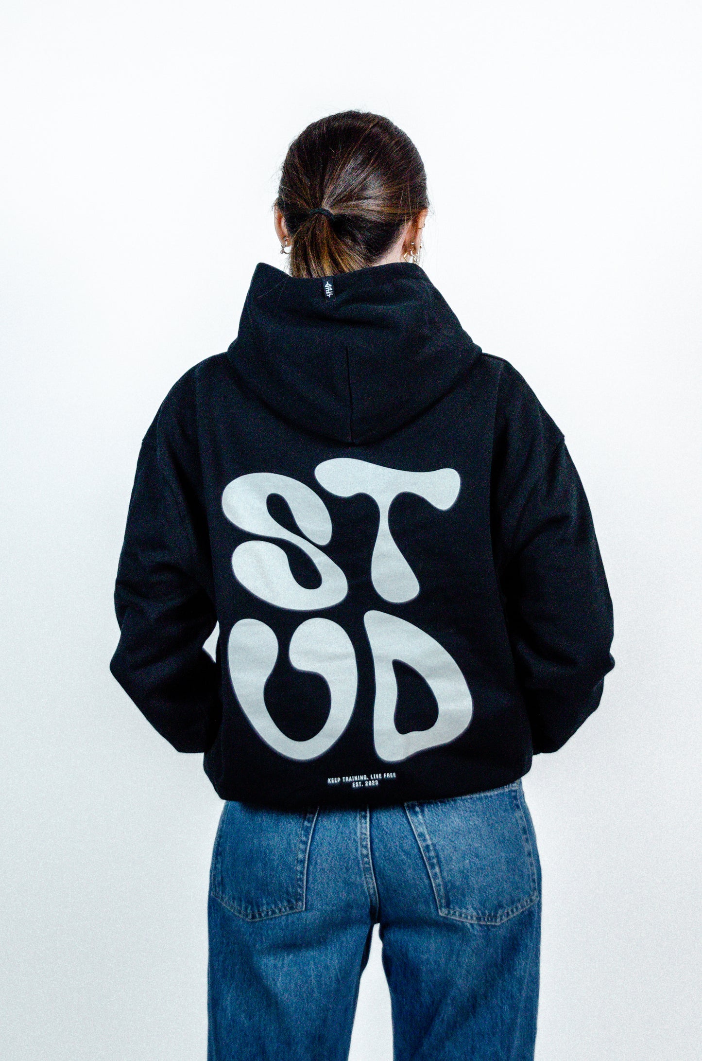 The Hoodie | Black + Sand, Bubble Series