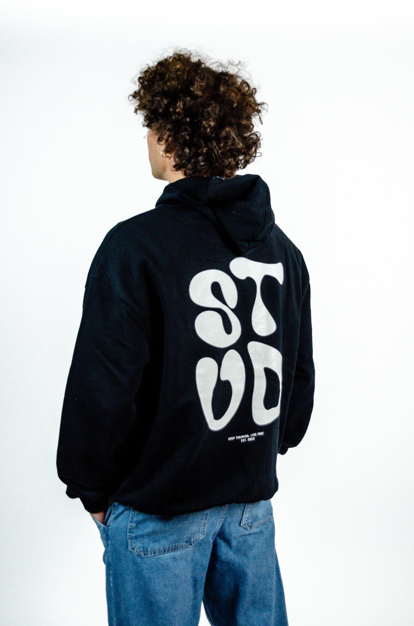 The Hoodie | Black + Sand, Bubble Series